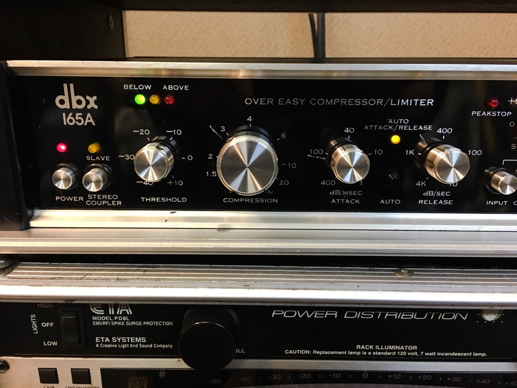 コンプレッサー(DBX 165A)を導入しました。 – CPR STUDIO