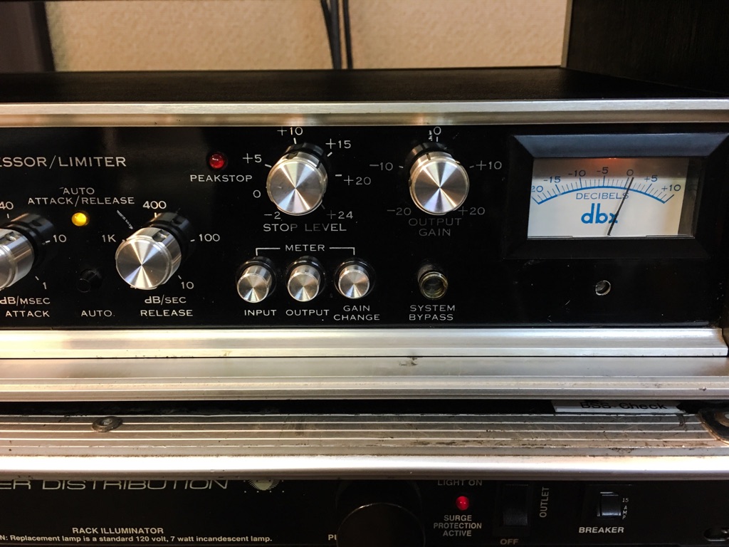 コンプレッサー(DBX 165A)を導入しました。 – CPR STUDIO